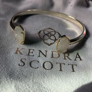 Kendra Scott elton iridescent drusy gold NWOT